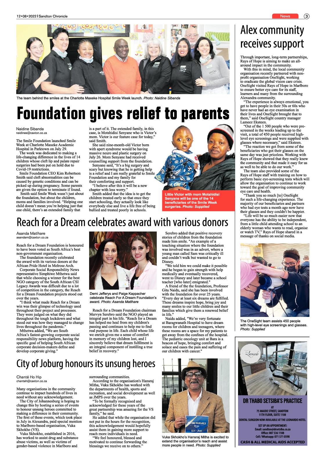 Sandton Chronicle August 12 2022 page 3