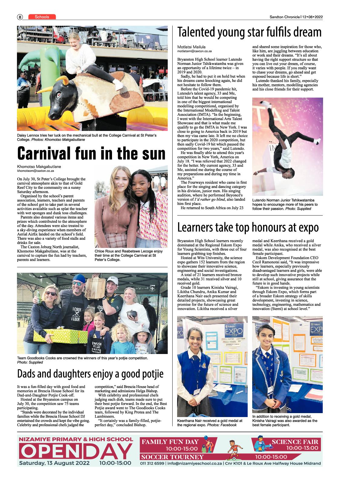 Sandton Chronicle August 12 2022 page 8