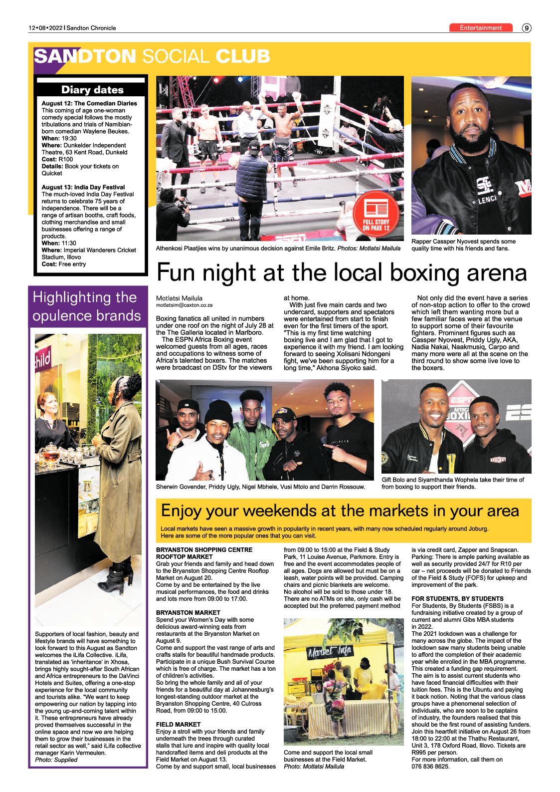 Sandton Chronicle August 12 2022 page 9
