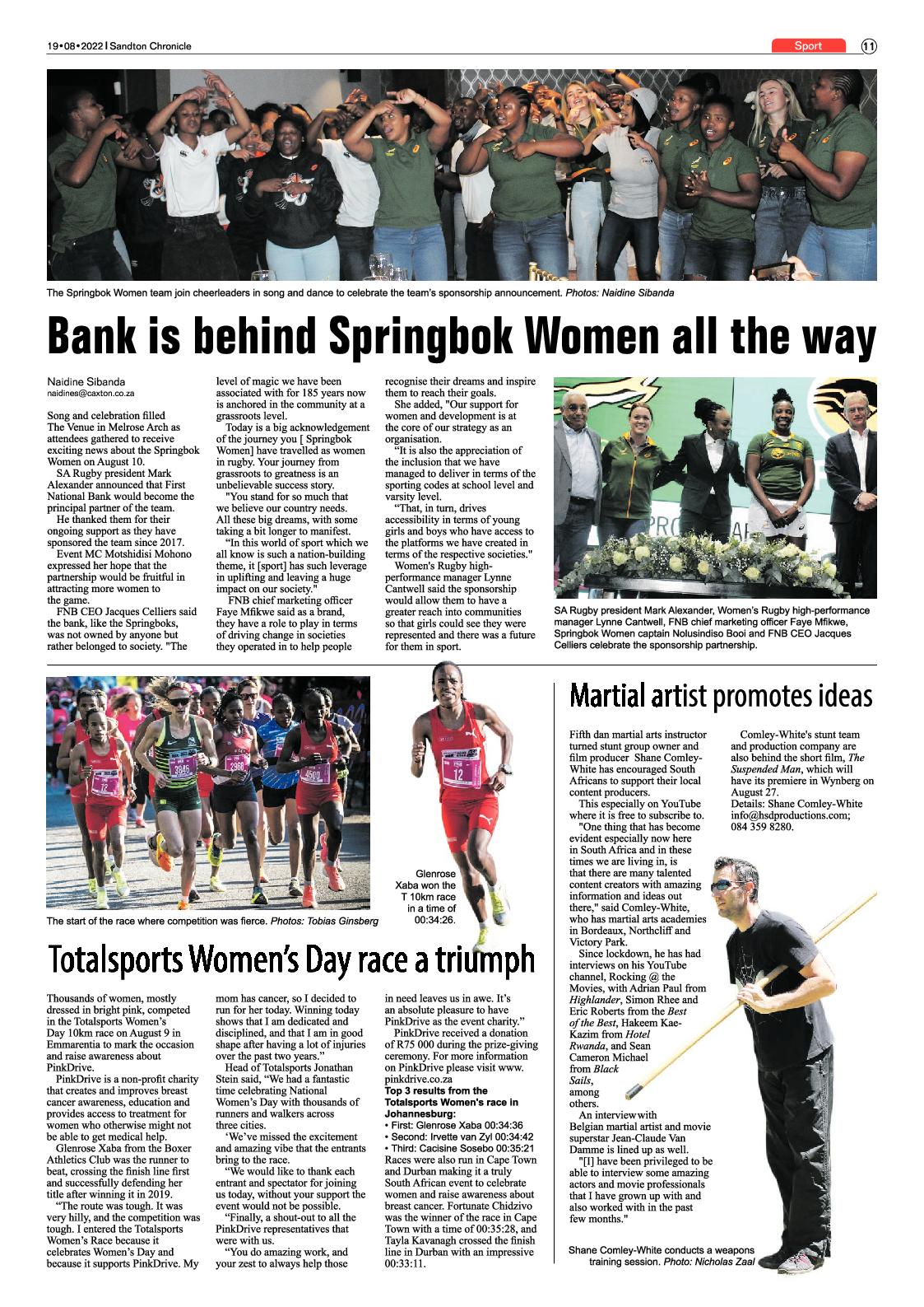 Sandton Chronicle August 19 2022 page 11