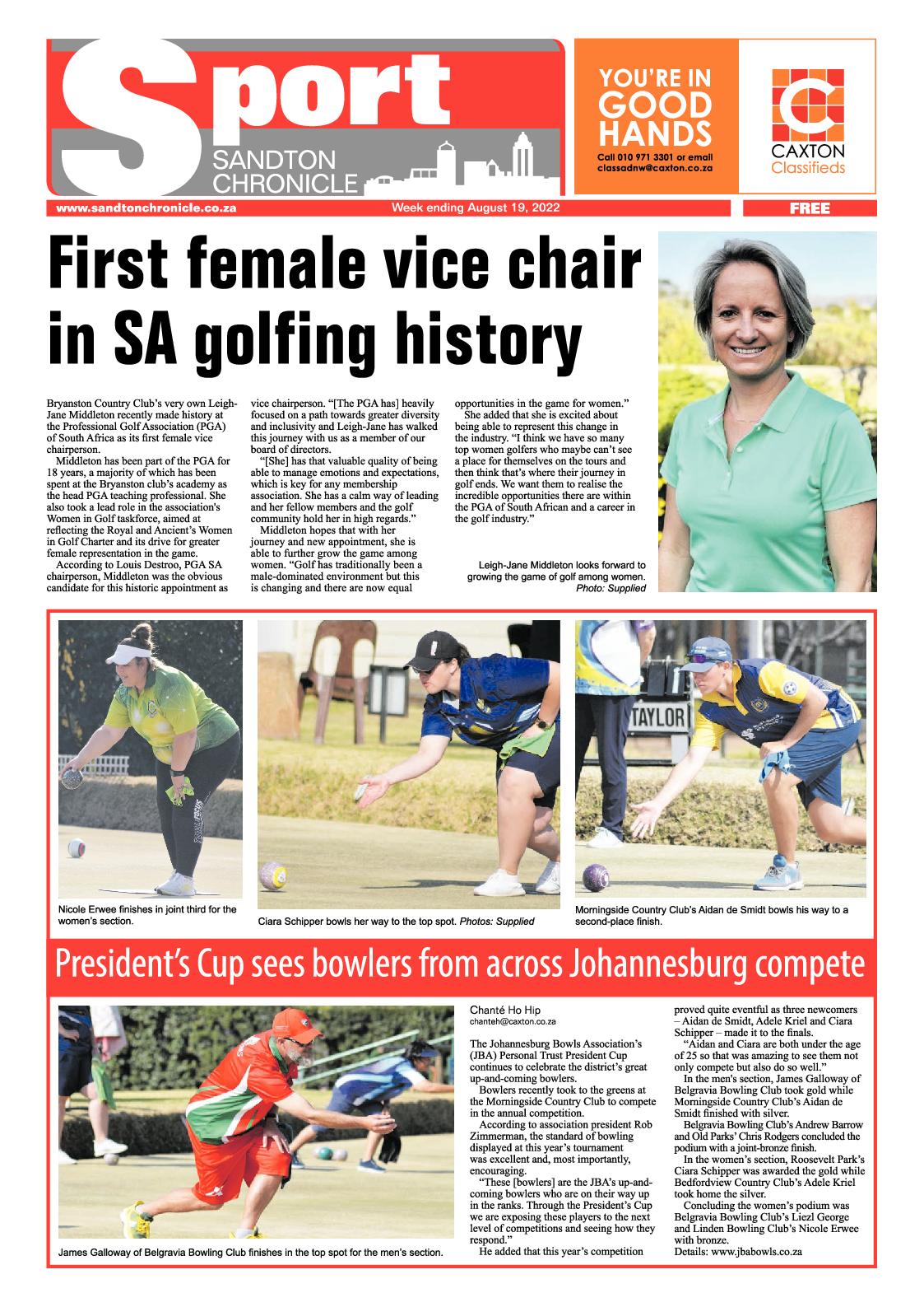 Sandton Chronicle August 19 2022 page 12