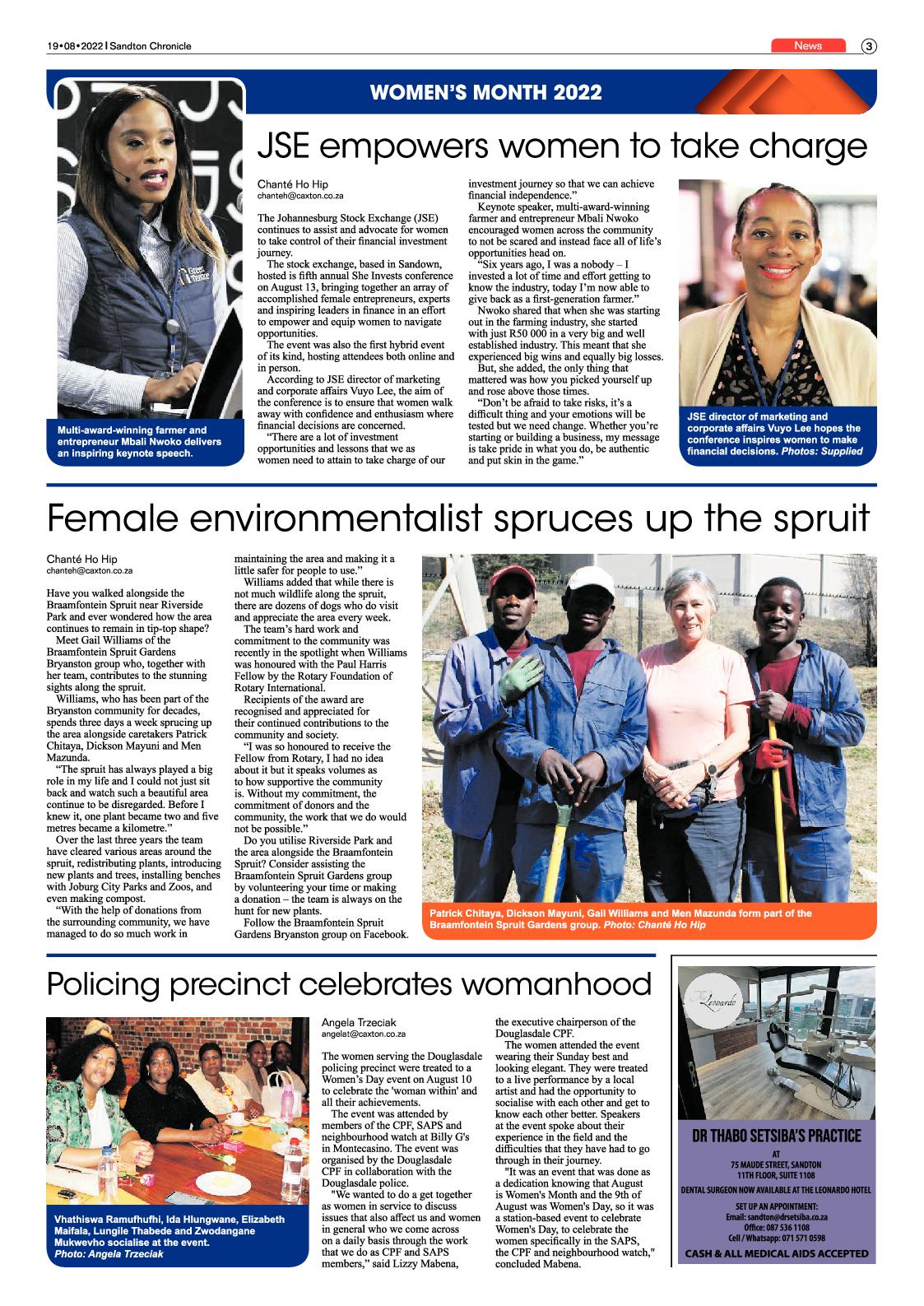 Sandton Chronicle August 19 2022 page 3