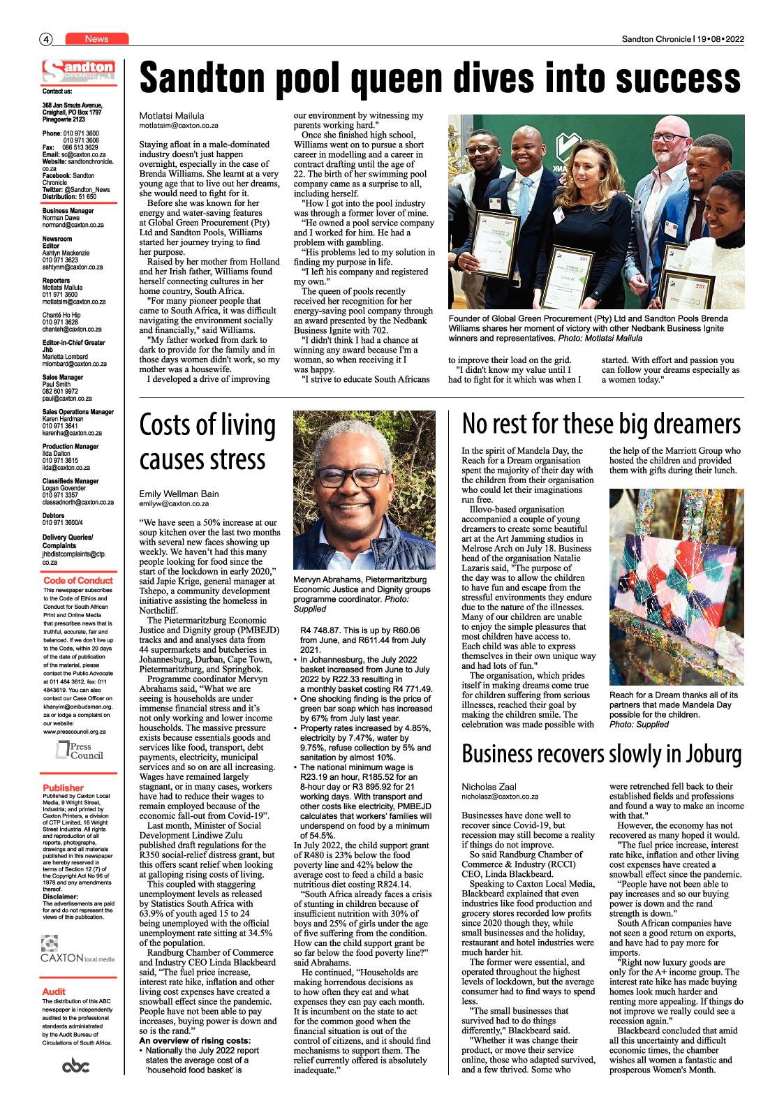 Sandton Chronicle August 19 2022 page 4