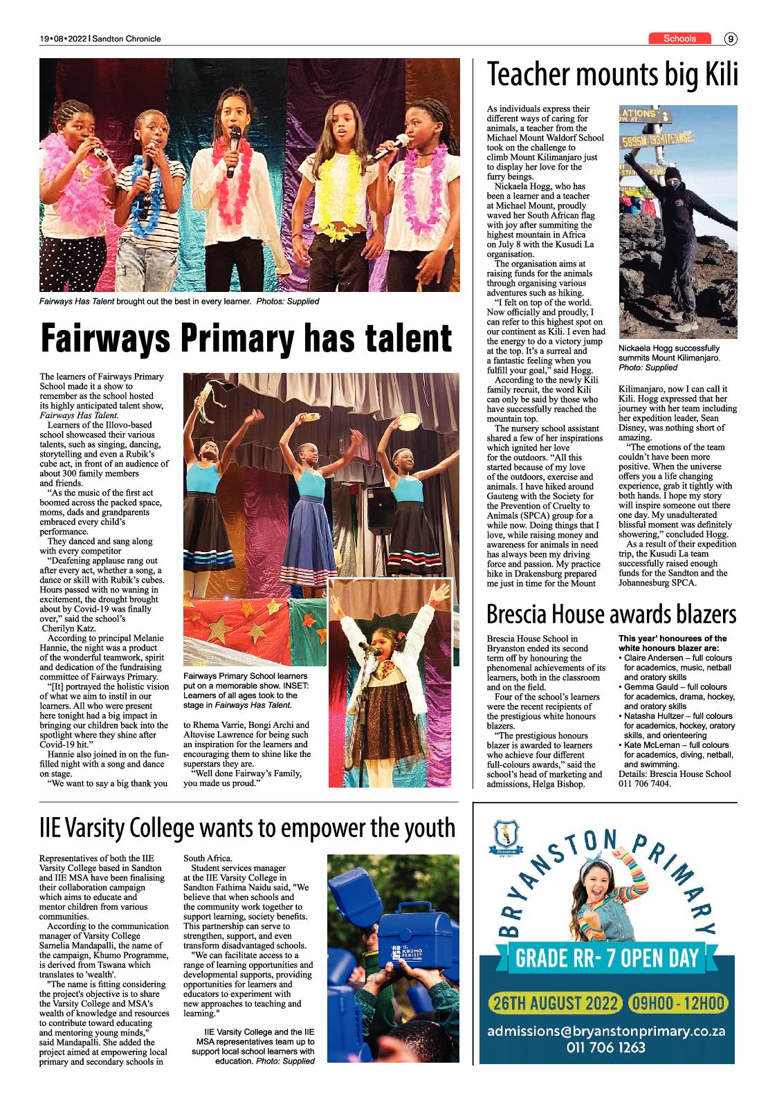Sandton Chronicle August 19 2022 page 9