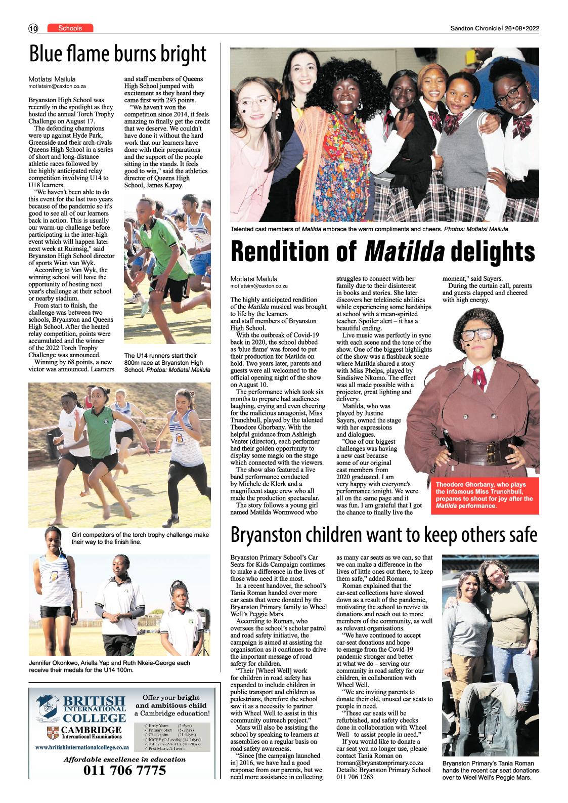 Sandton Chronicle August 26, 2022 page 10