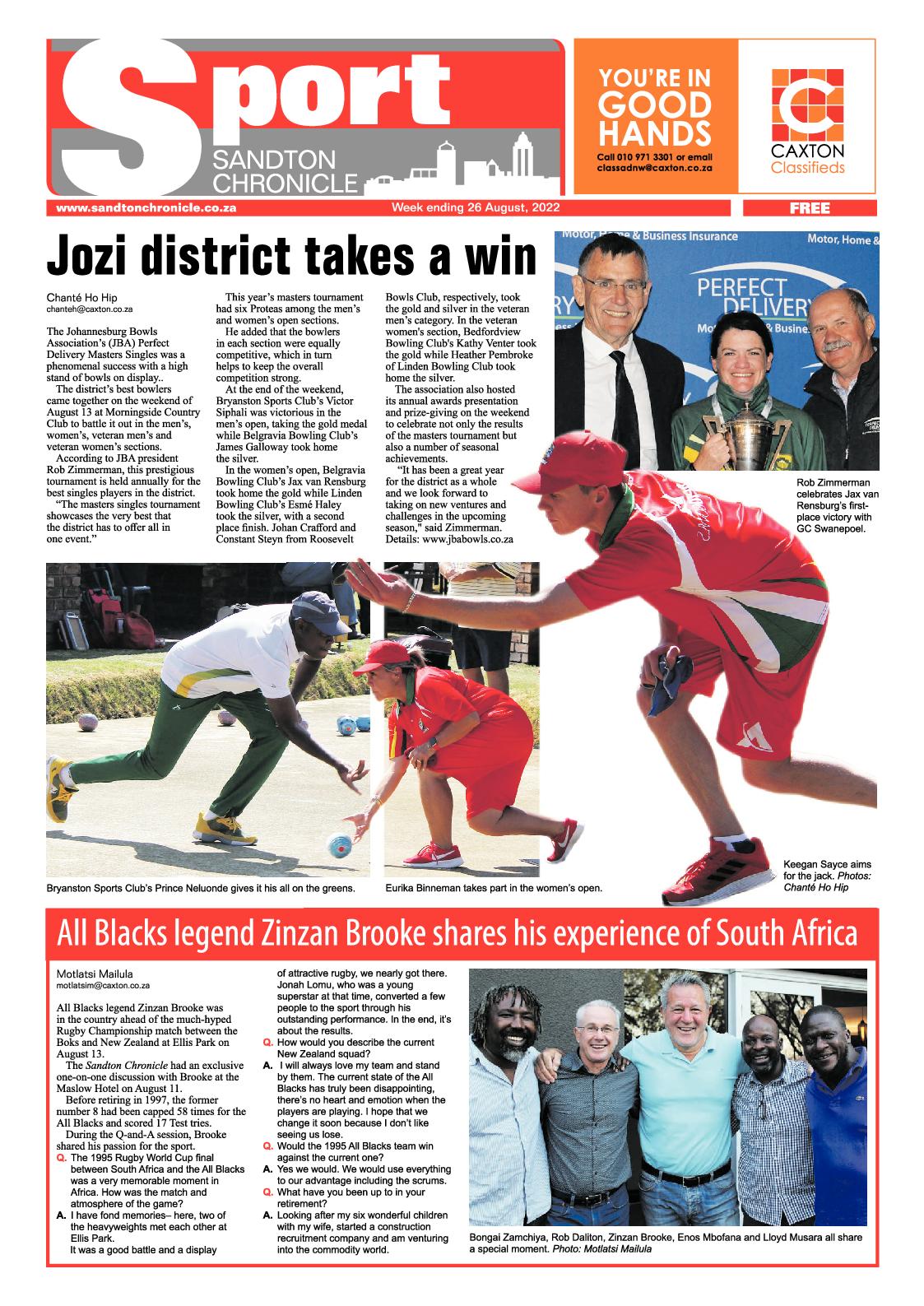 Sandton Chronicle August 26, 2022 page 16
