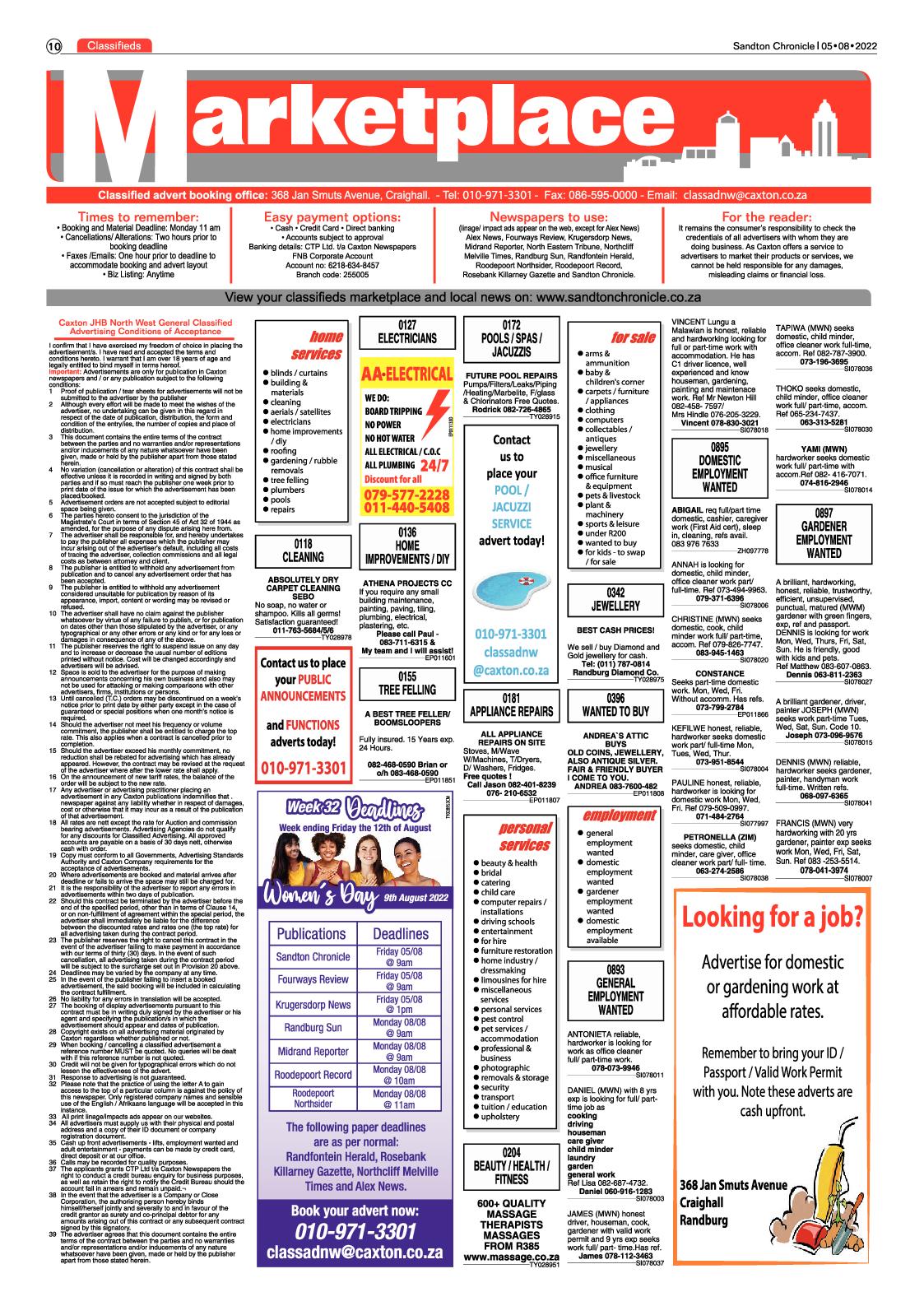 Sandton Chronicle August 5 2022 page 18