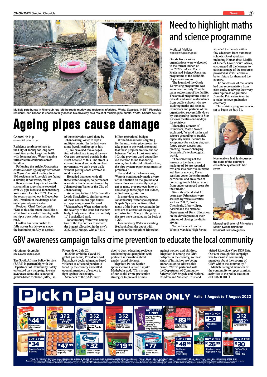 Sandton Chronicle August 5 2022 page 3