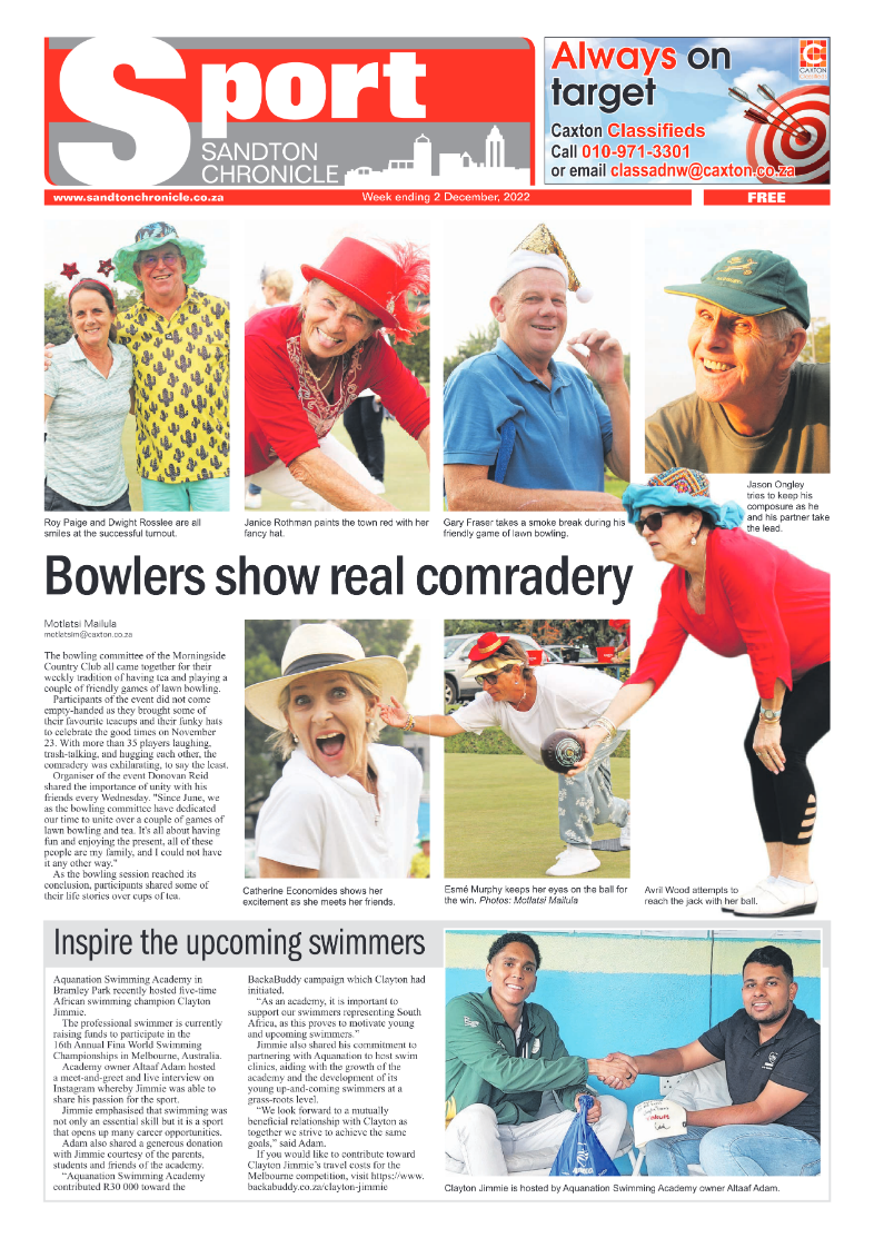 Sandton Chronicle Dec 2 2022 page 12