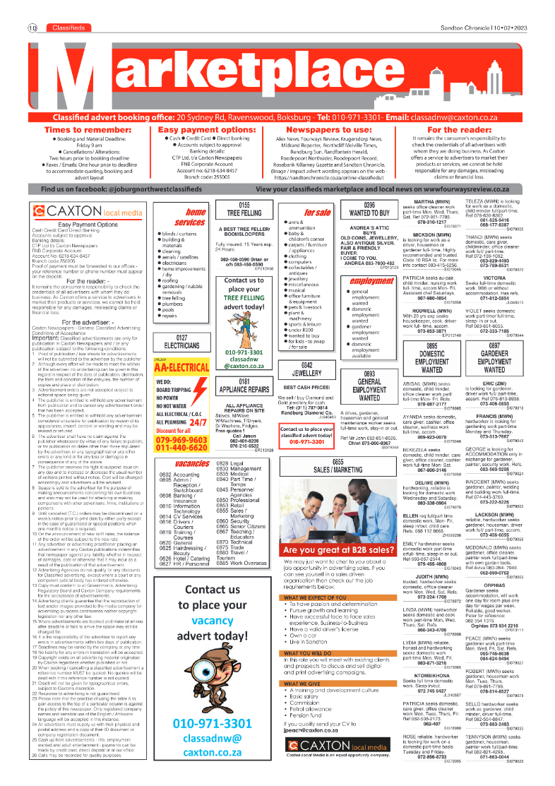 Sandton Chronicle Feb 10 2023 page 10