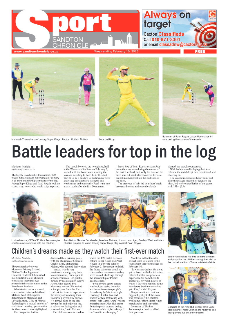 Sandton Chronicle Feb 10 2023 page 12