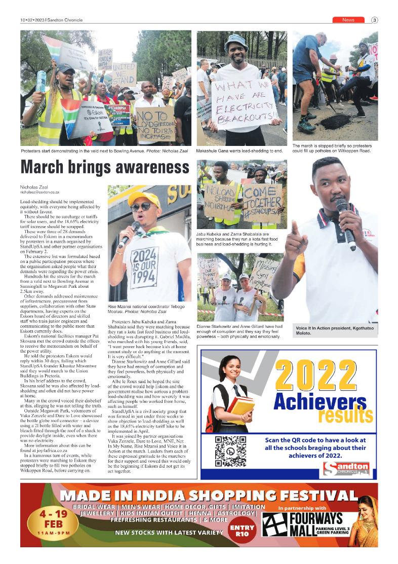 Sandton Chronicle Feb 10 2023 page 3