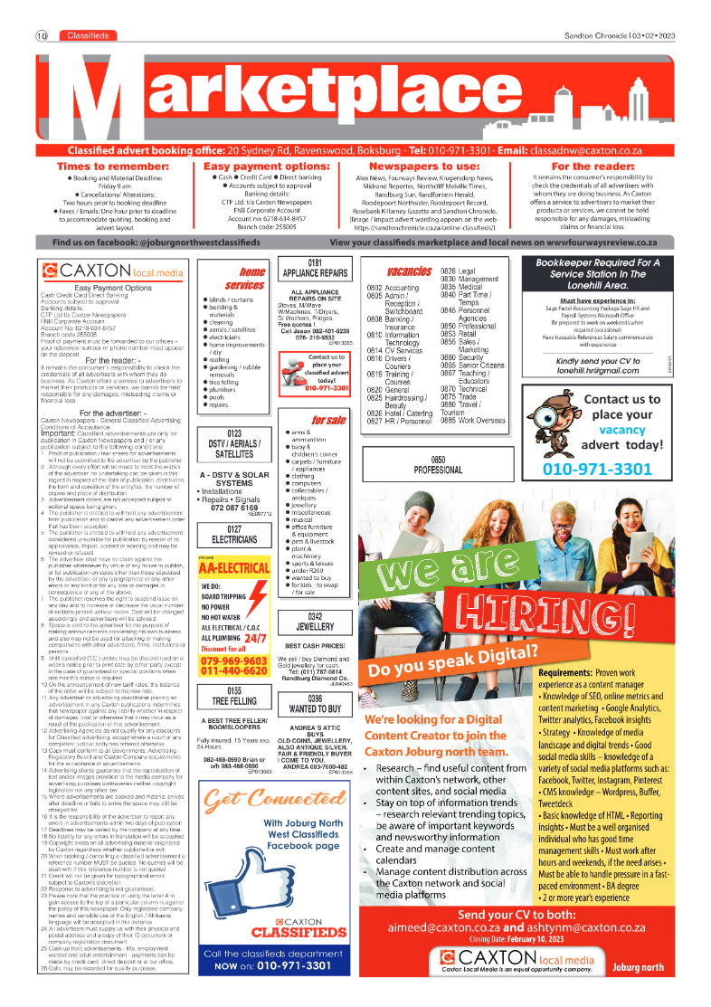 Sandton Chronicle Feb 3 2023 page 10