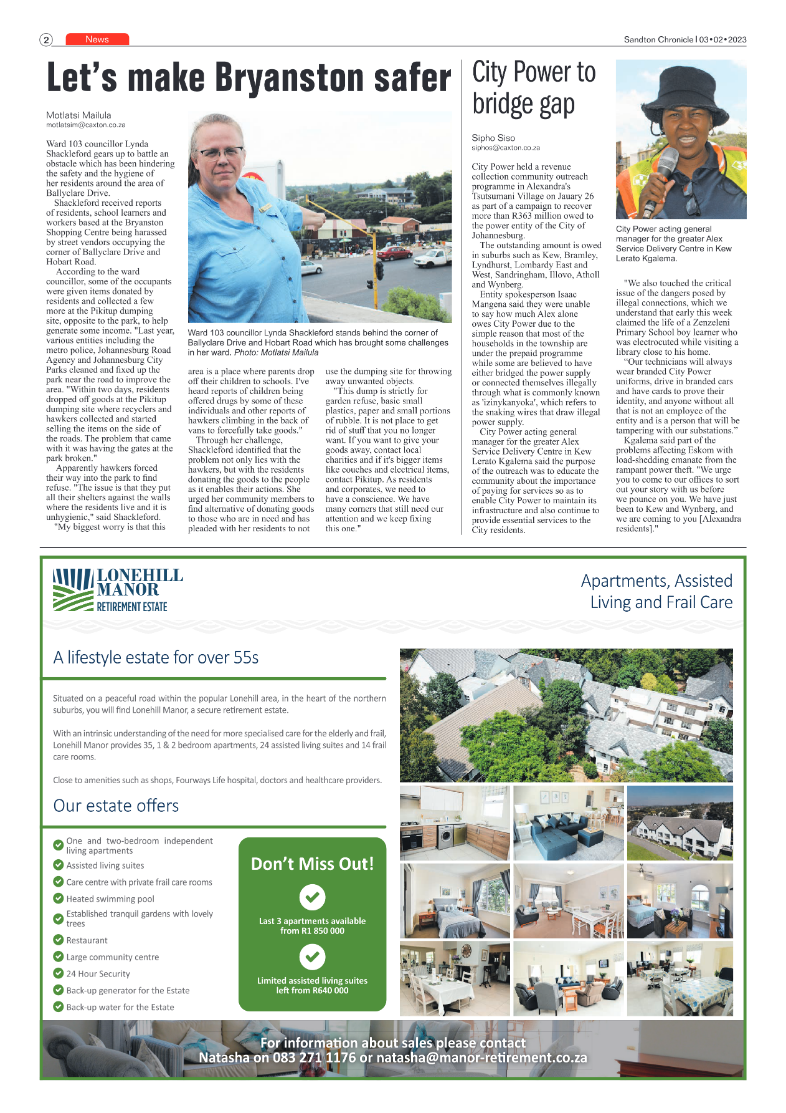 Sandton Chronicle Feb 3 2023 page 2