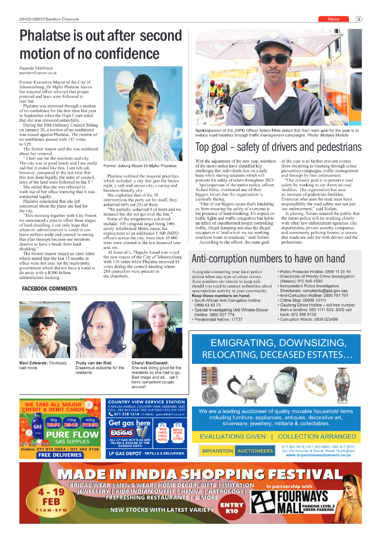 Sandton Chronicle Feb 3 2023 page 3