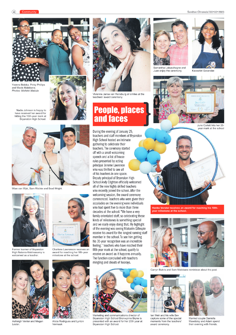 Sandton Chronicle Feb 3 2023 page 4