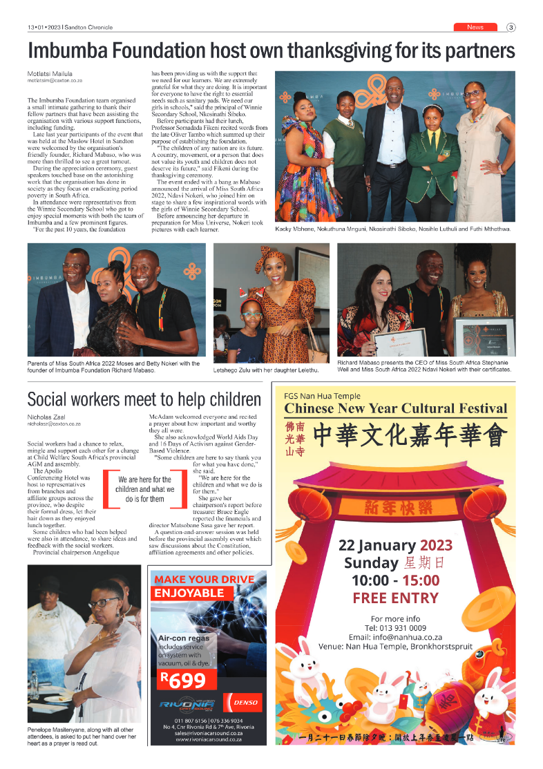 Sandton Chronicle January 13 2023 page 3