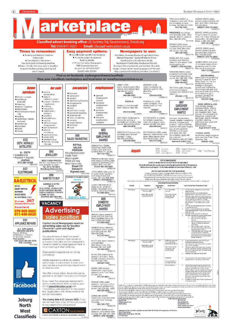 Sandton Chronicle January 13 2023 page 6