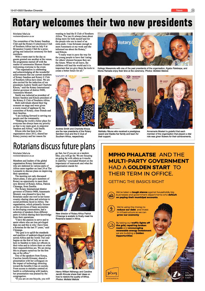 Sandton Chronicle July 15 2022 page 3
