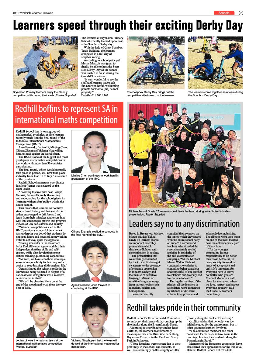 Sandton Chronicle July 1 2022 page 7