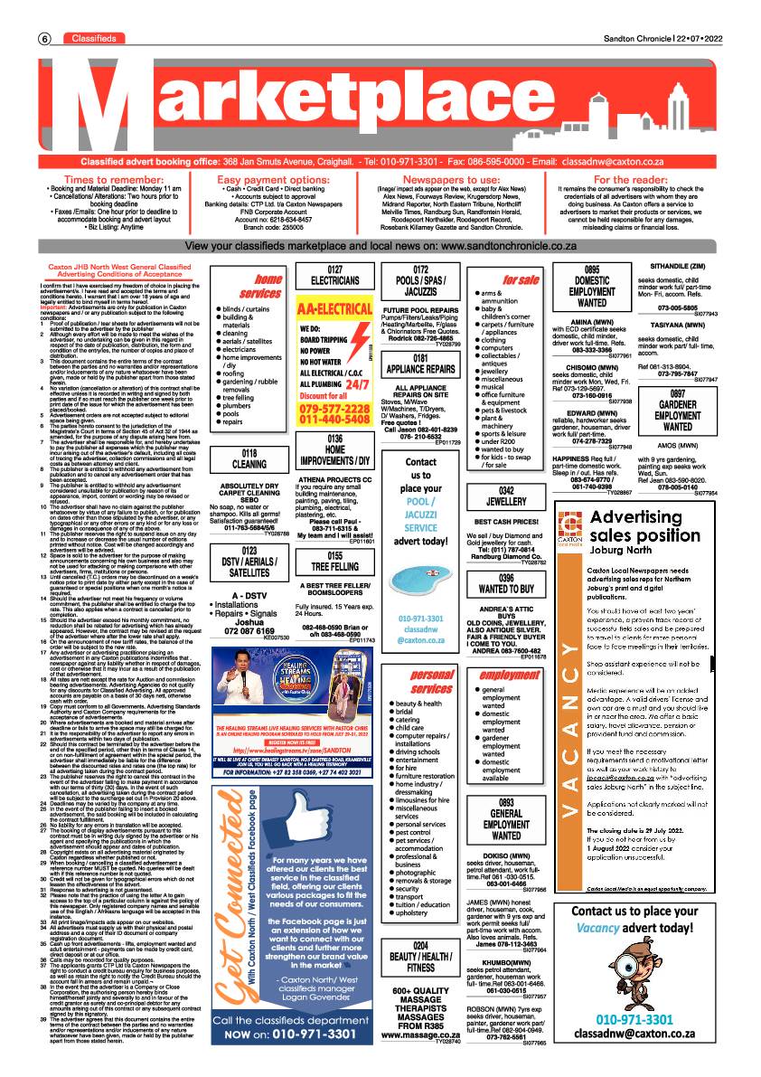Sandton Chronicle July 22 2022 page 6