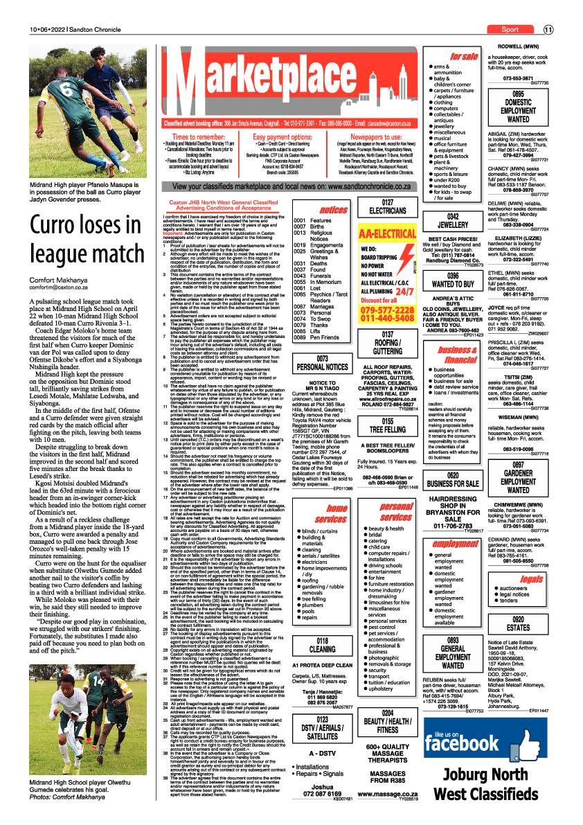 Sandton Chronicle June 10 2022 page 11