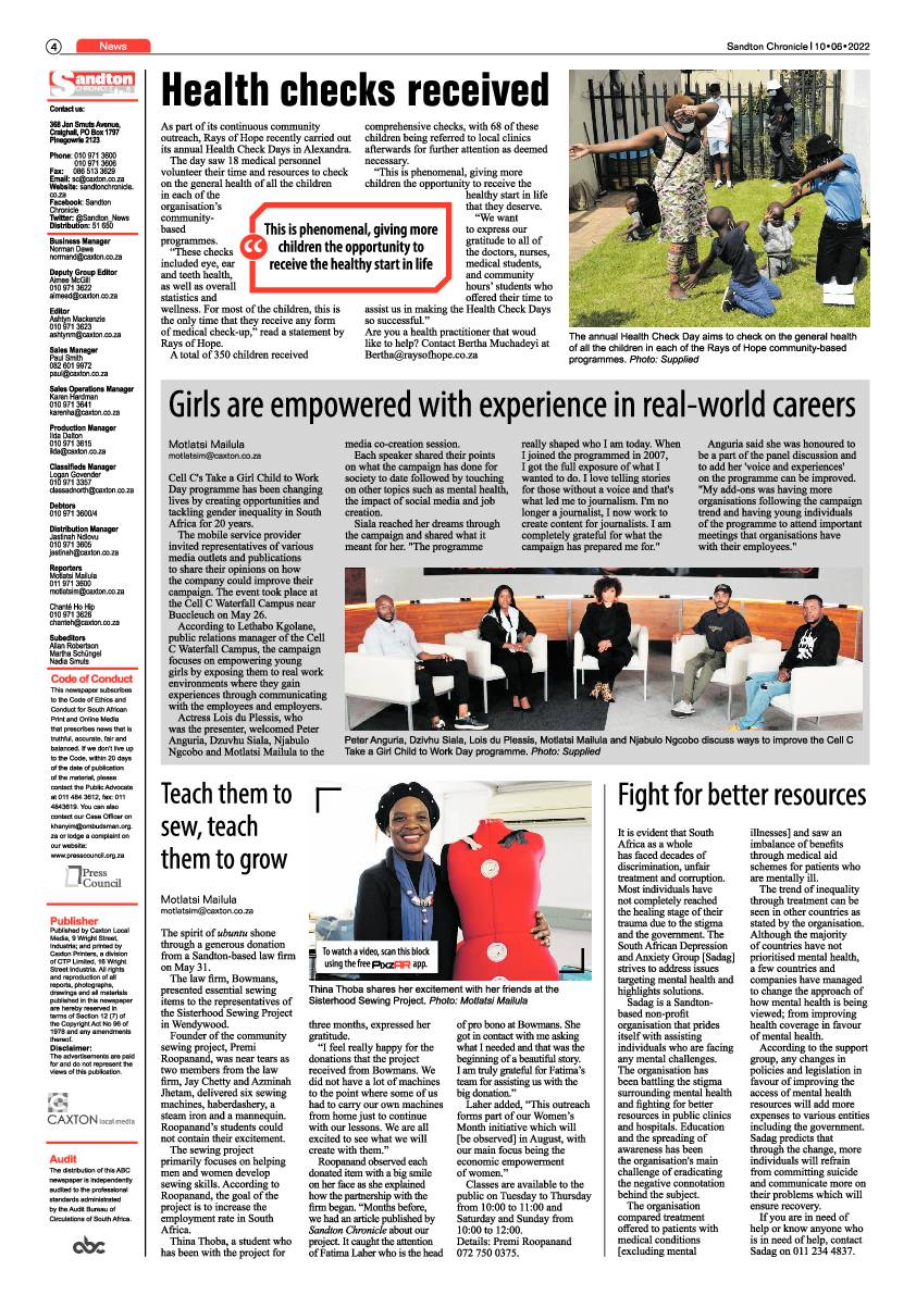 Sandton Chronicle June 10 2022 page 4