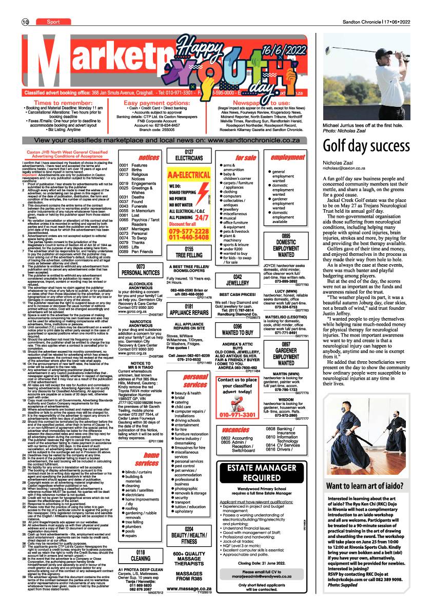 Sandton Chronicle June 17 2022 page 10