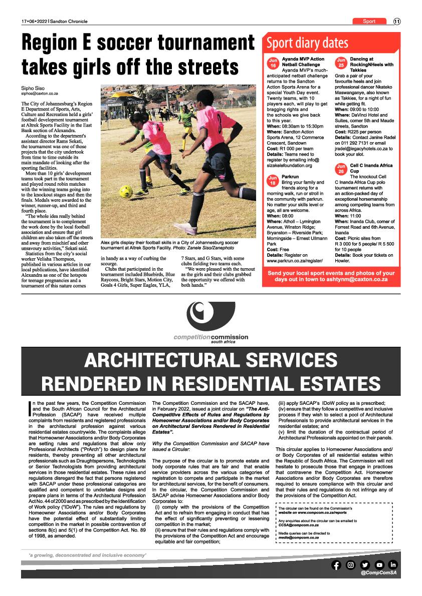 Sandton Chronicle June 17 2022 page 11