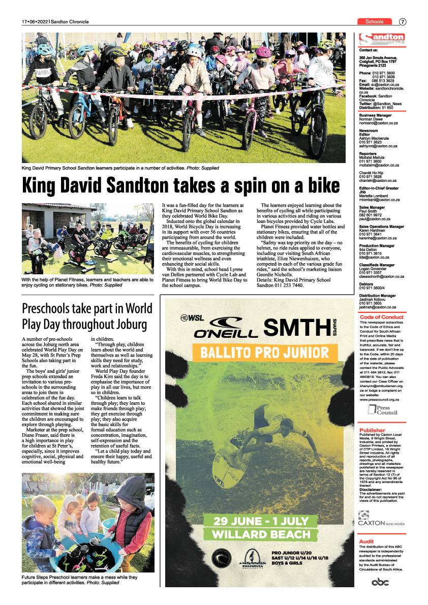 Sandton Chronicle June 17 2022 page 7