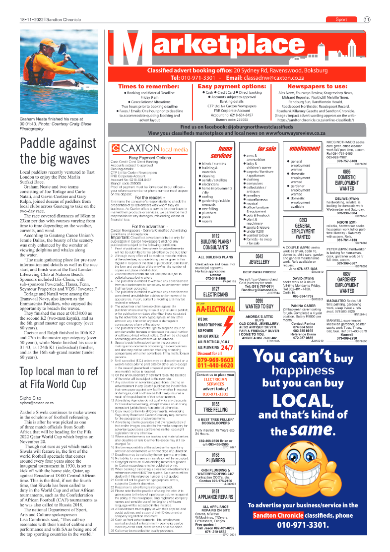 Sandton Chronicle Nov 18 2022 page 11