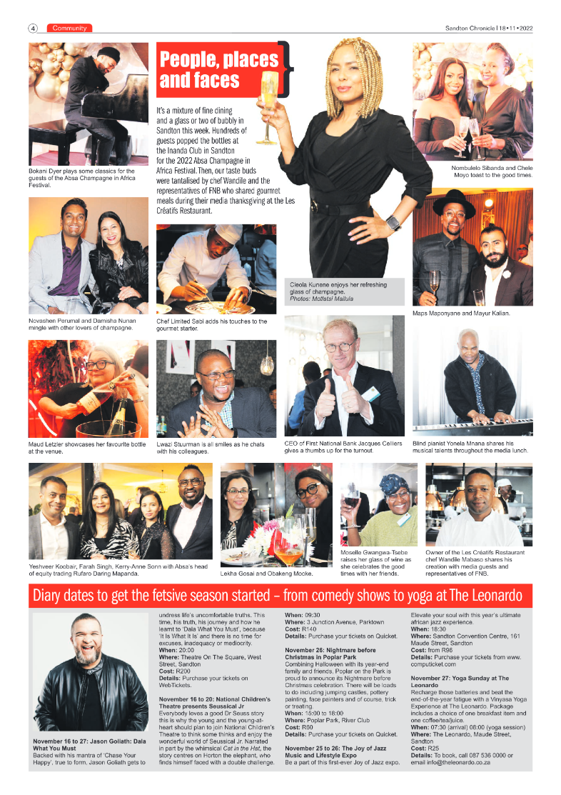 Sandton Chronicle Nov 18 2022 page 4