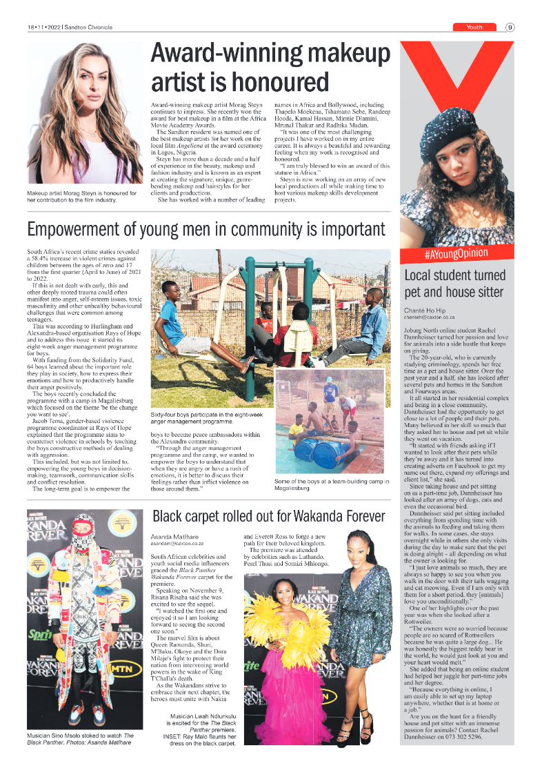 Sandton Chronicle Nov 18 2022 page 9