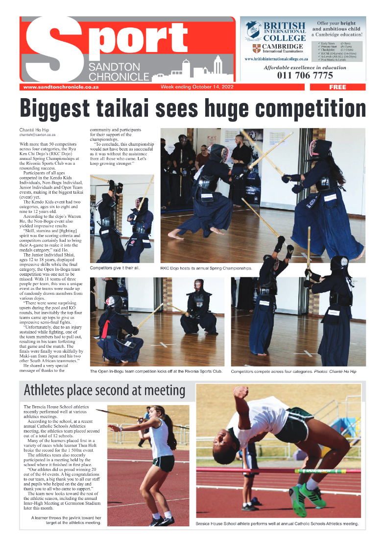 Sandton Chronicle Oct 14 2022 page 12