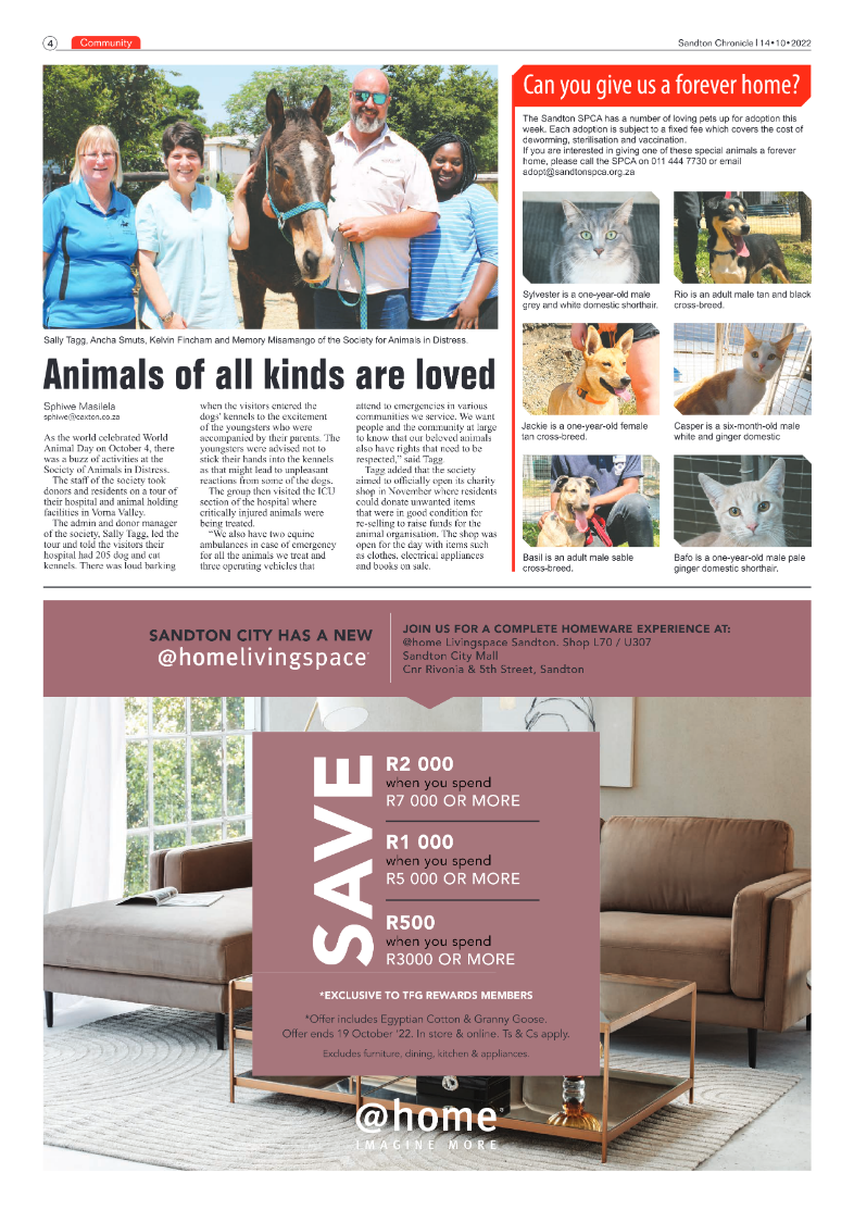 Sandton Chronicle Oct 14 2022 page 4
