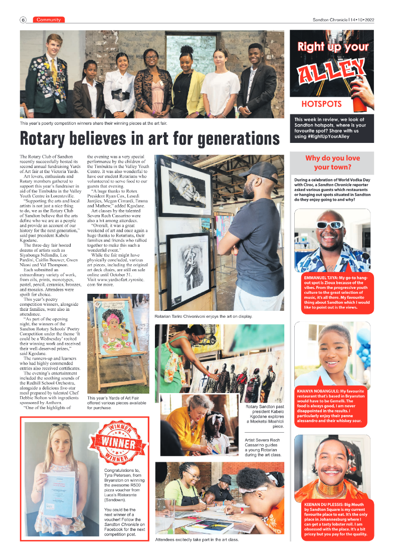 Sandton Chronicle Oct 14 2022 page 6