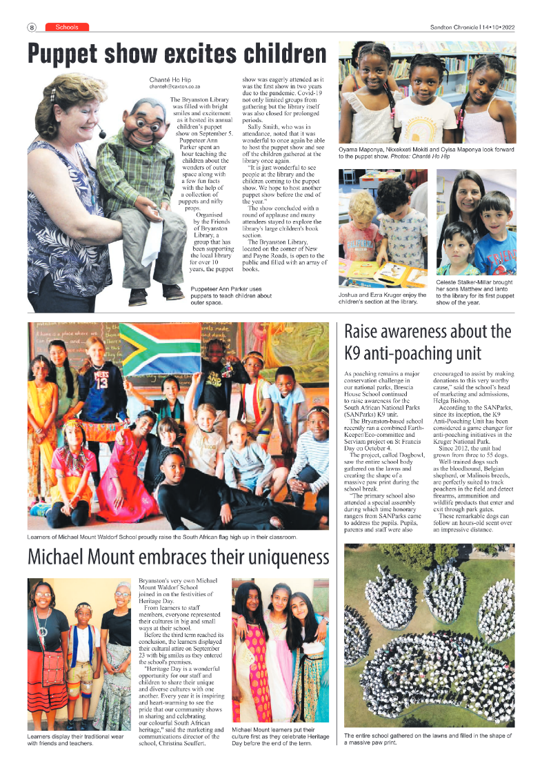 Sandton Chronicle Oct 14 2022 page 8