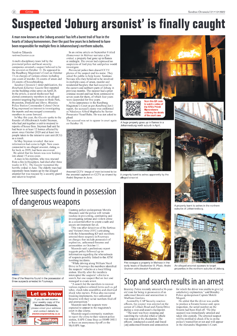 Sandton Chronicle Oct 21 2022 page 2