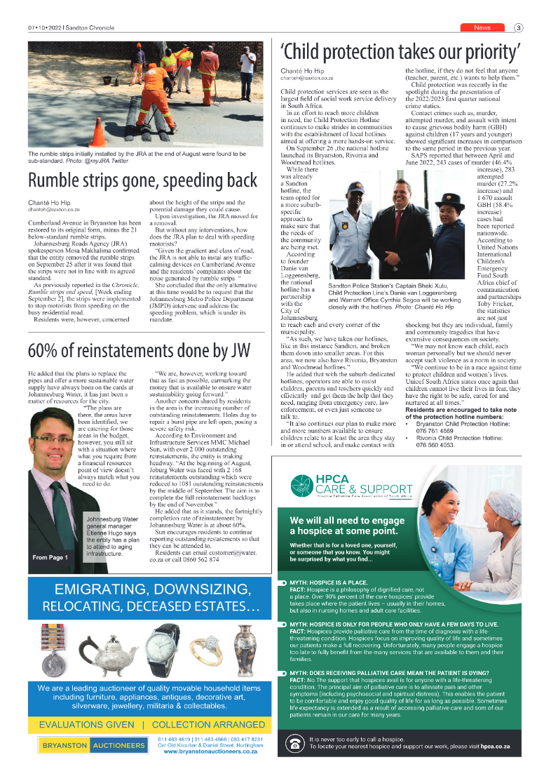Sandton Chronicle October 7 2022 page 3