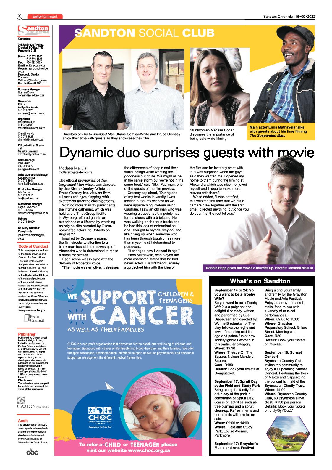 Sandton Chronicle September 16 2022 page 6