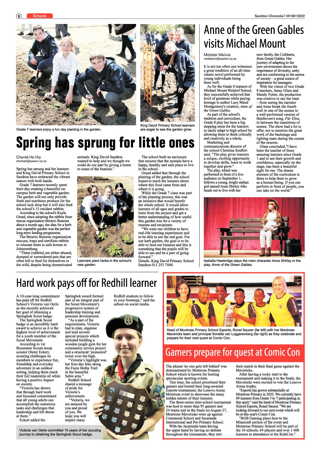 Sandton Chronicle September 16 2022 page 8