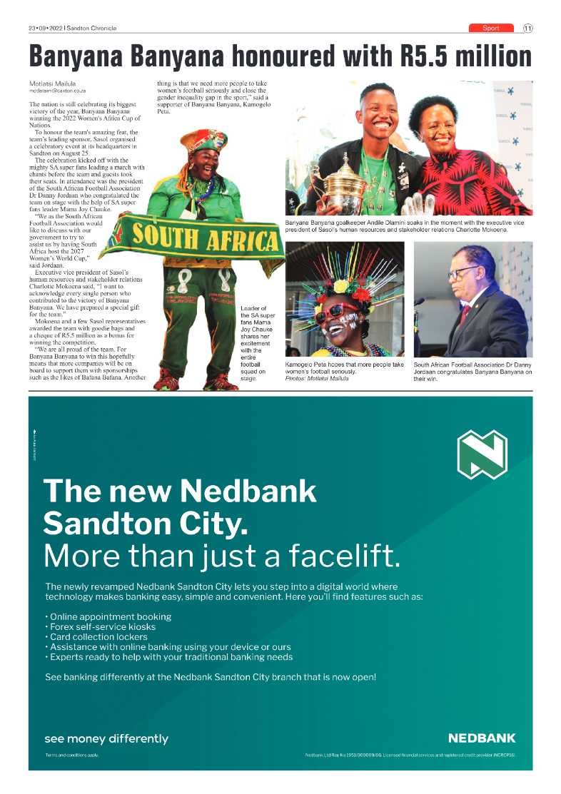 Sandton Chronicle September 23 2022 page 11