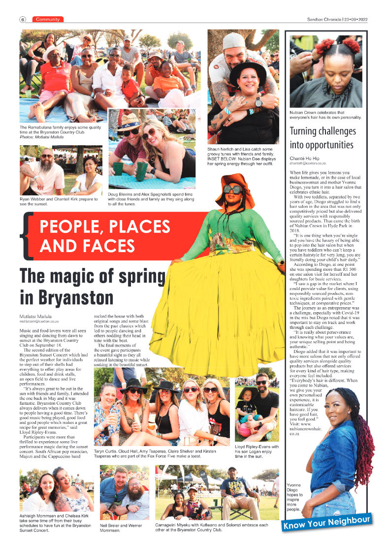 Sandton Chronicle September 23 2022 page 6
