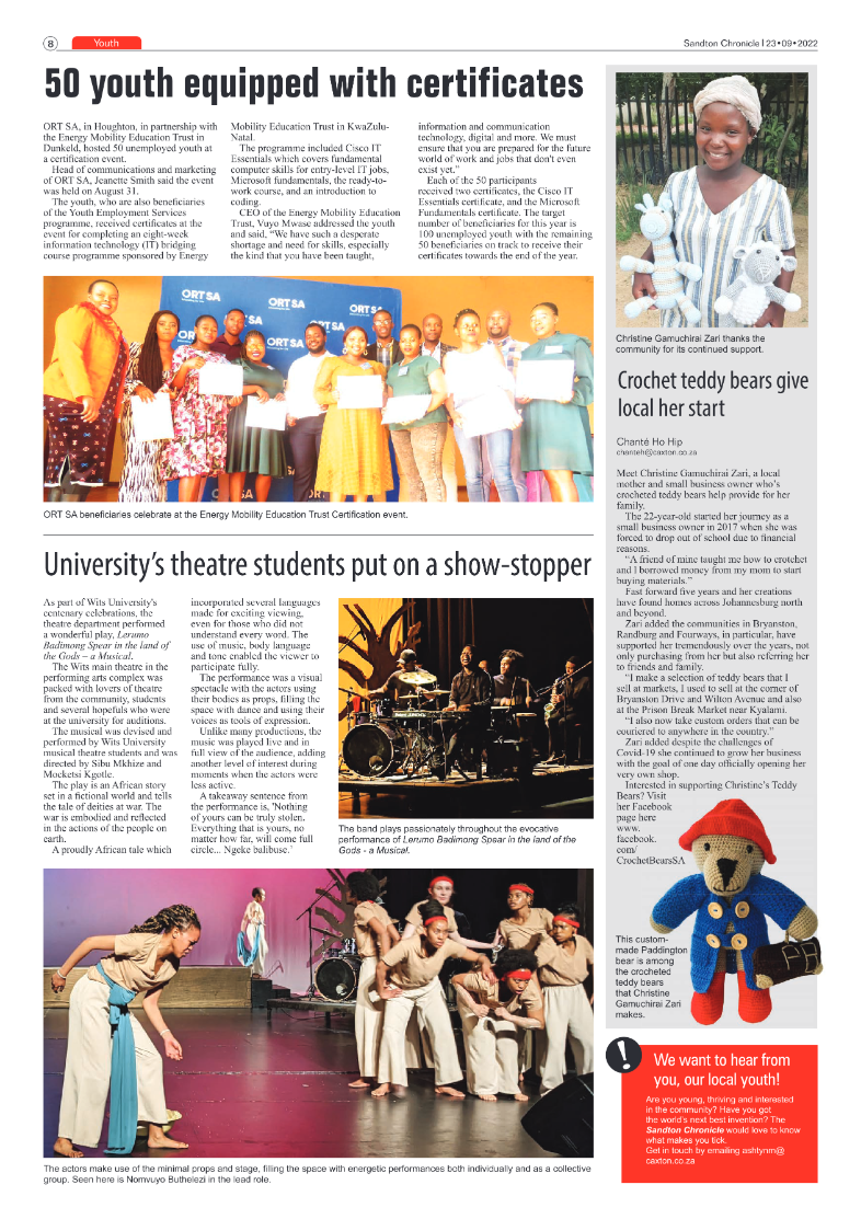 Sandton Chronicle September 23 2022 page 8