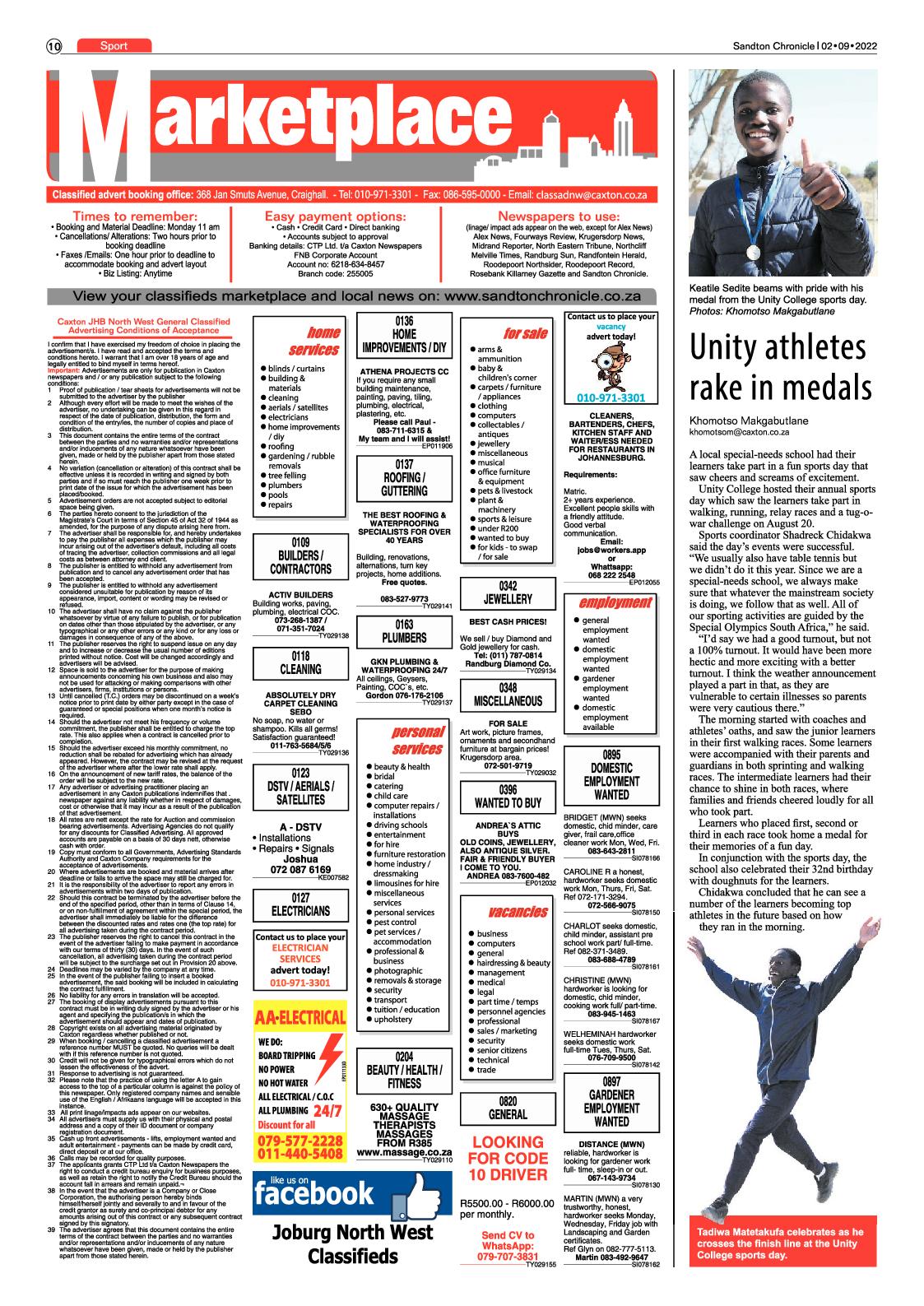 Sandton Chronicle September 2 2022 page 10