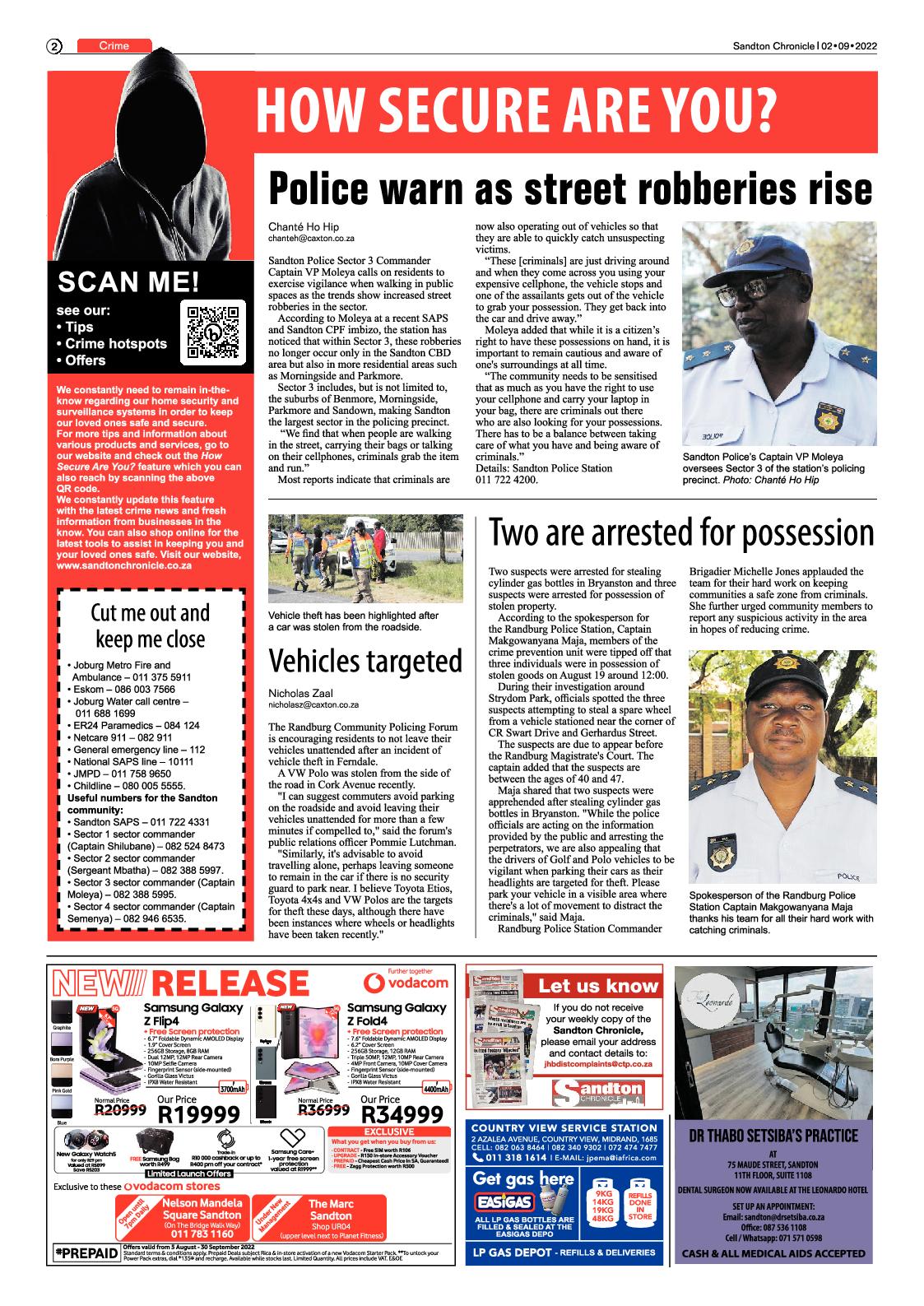 Sandton Chronicle September 2 2022 page 2