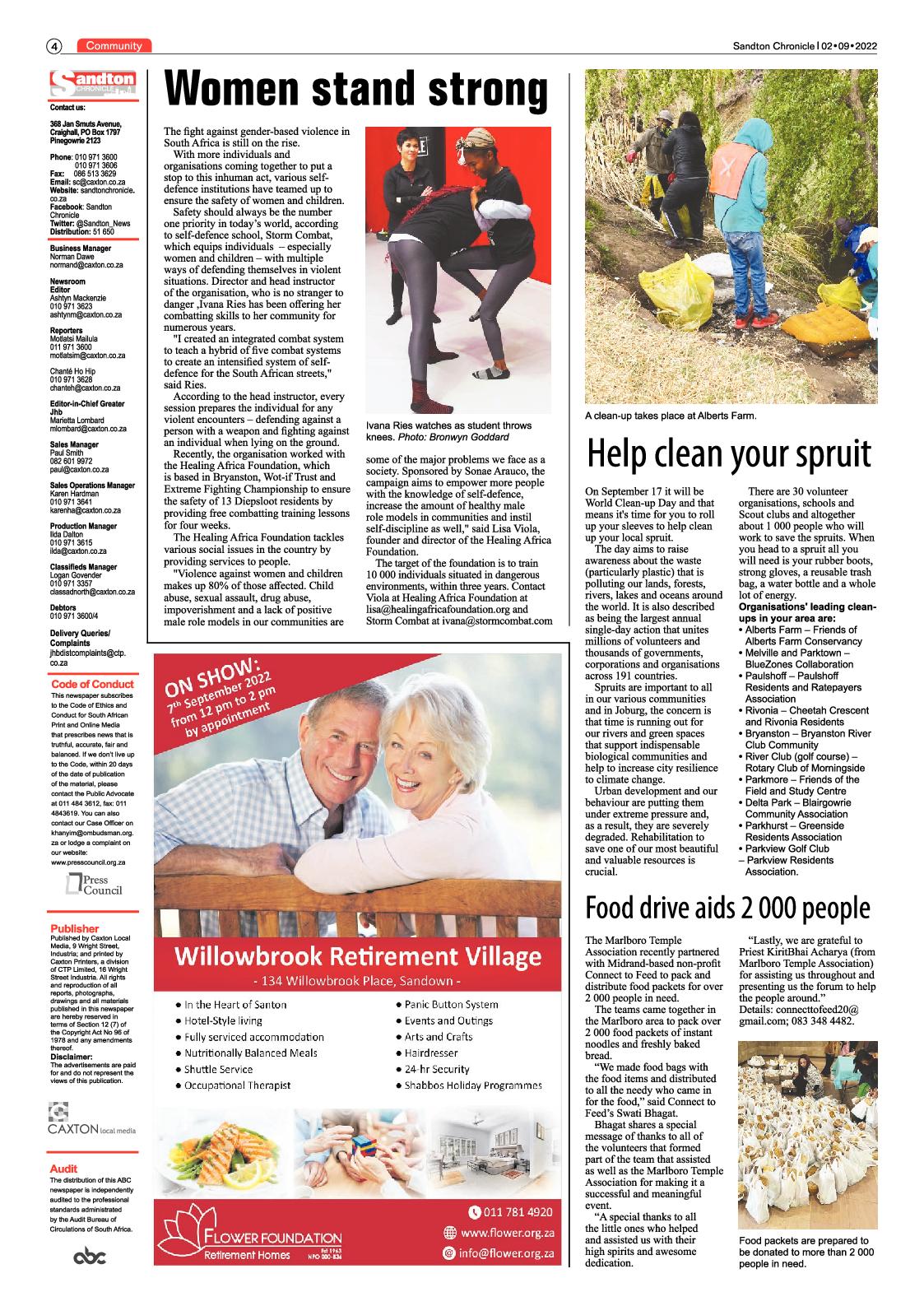 Sandton Chronicle September 2 2022 page 4