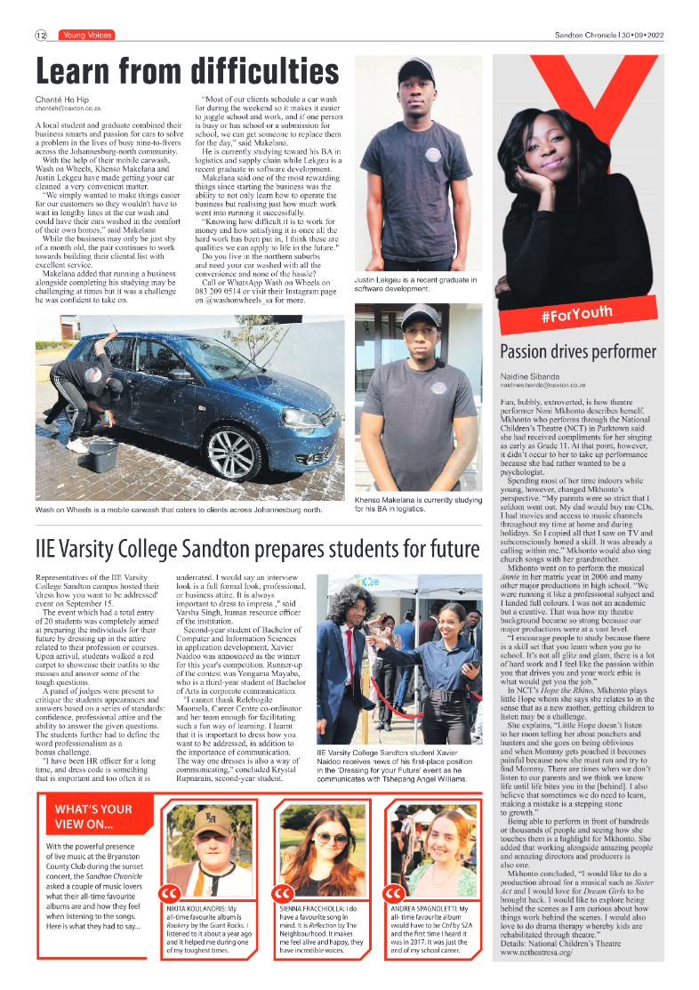 Sandton Chronicle September 30 2022 page 12