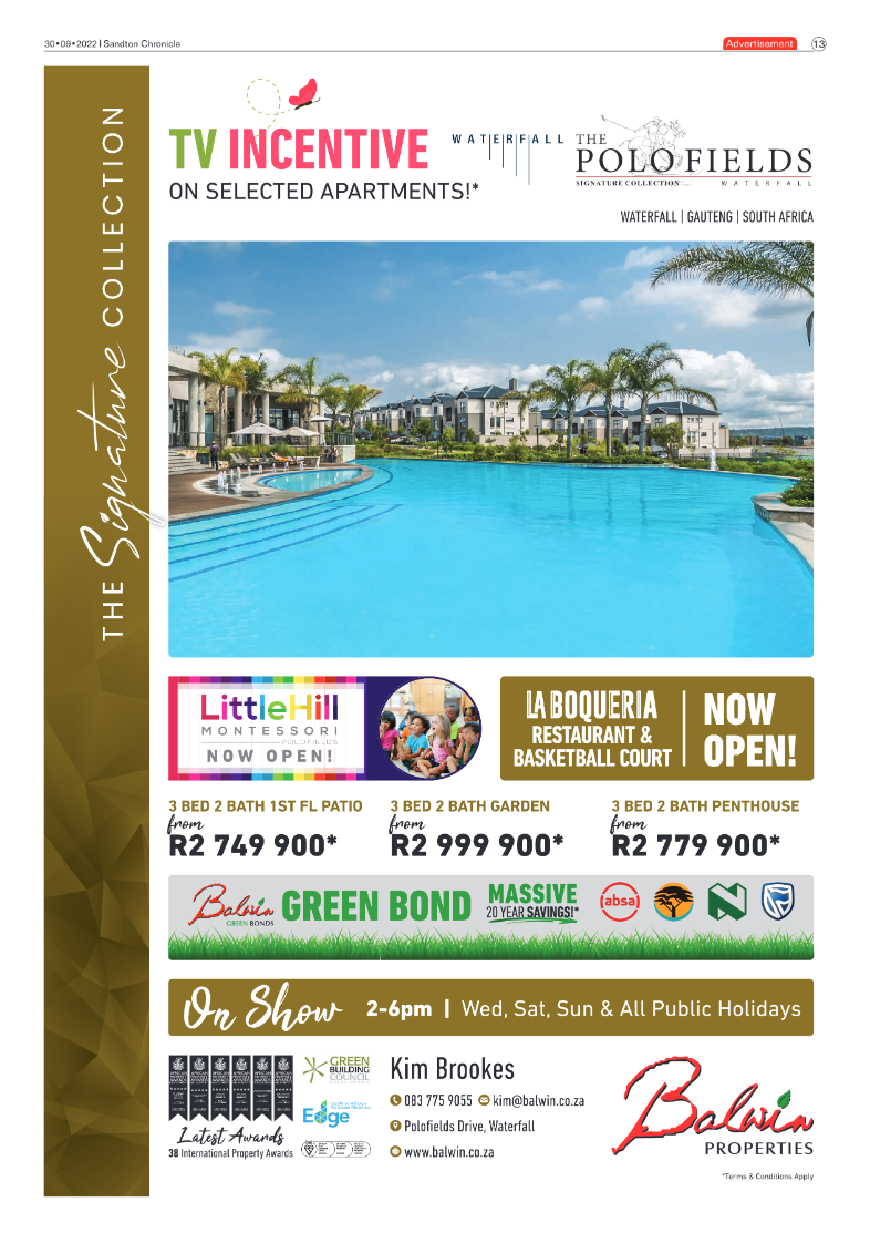 Sandton Chronicle September 30 2022 page 13
