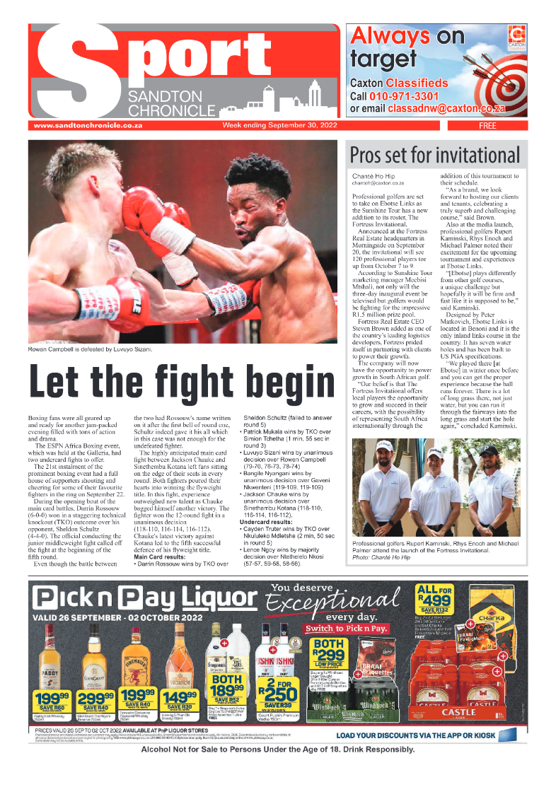 Sandton Chronicle September 30 2022 page 16